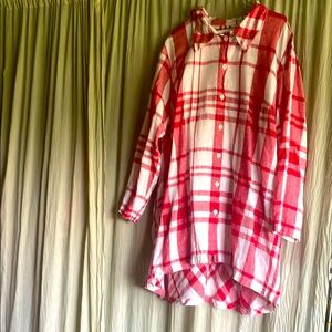 FLAX 1G tunic button up with pockets